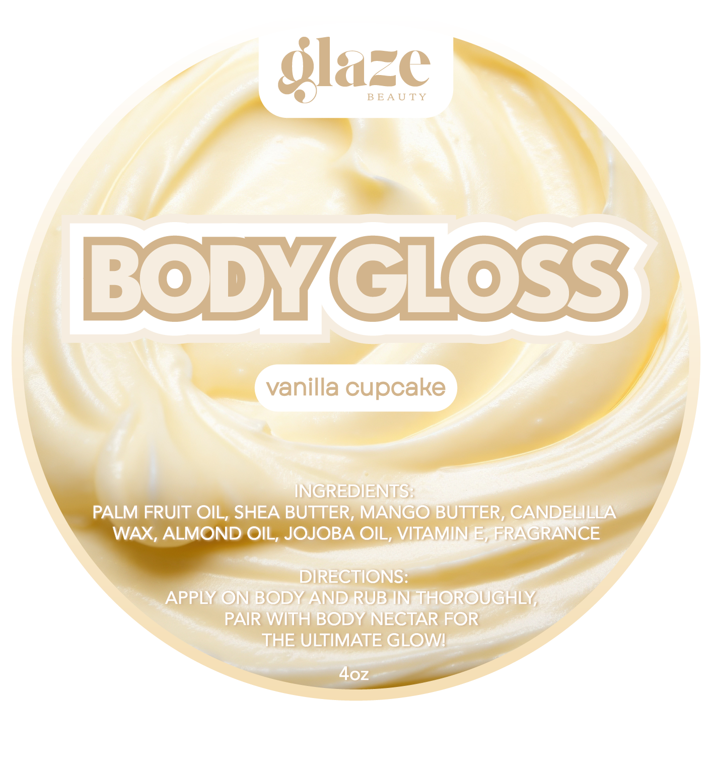 8oz Body Gloss + FREE 4oz Sample